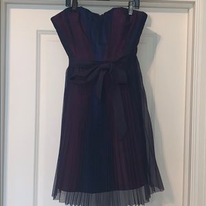 Fancy Multicolor strapless Dress. Size 2!